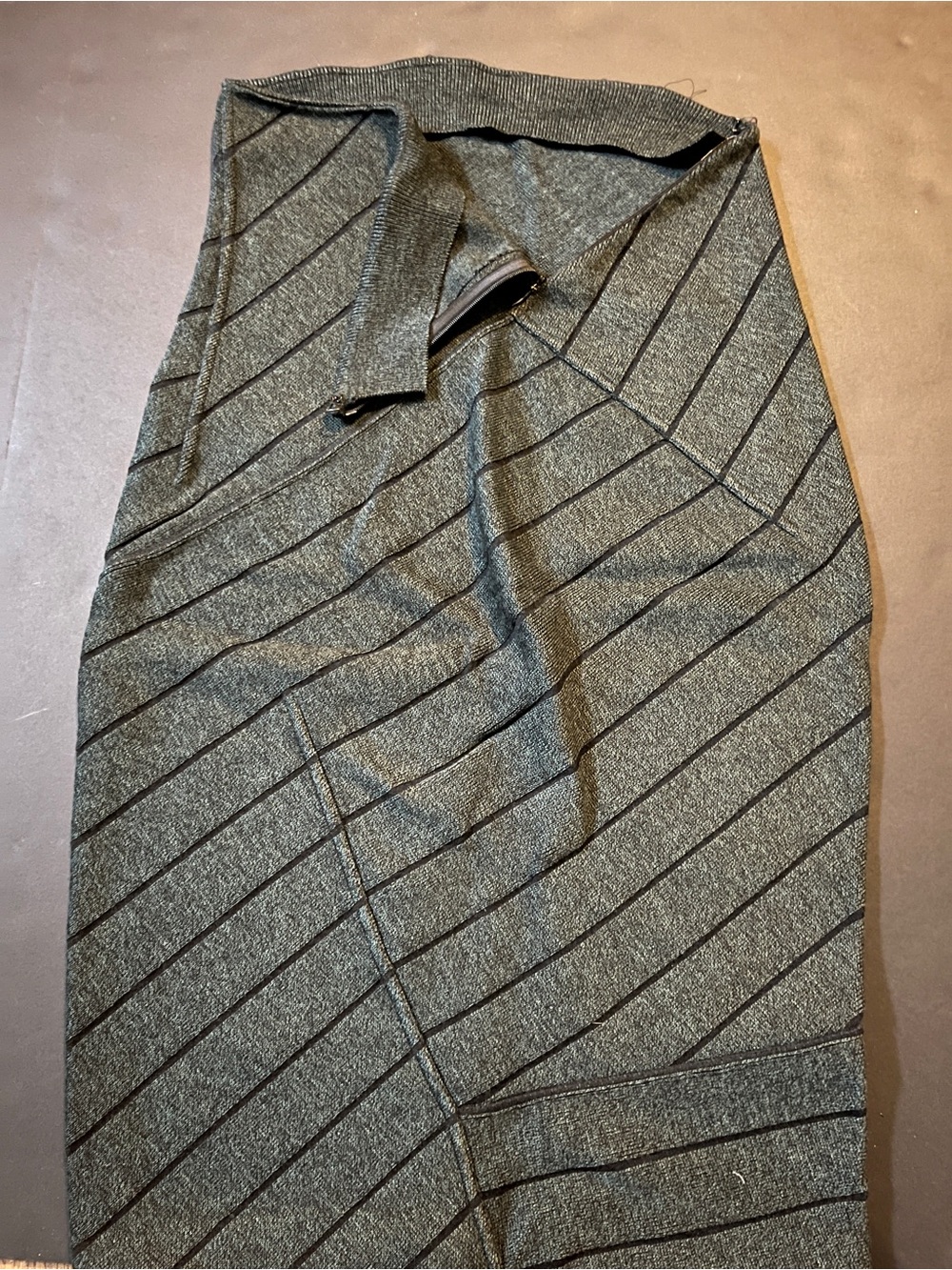 Vintage Azzedine Alaïa Sculpted Wool Pencil Skirt Size S At hive 6064